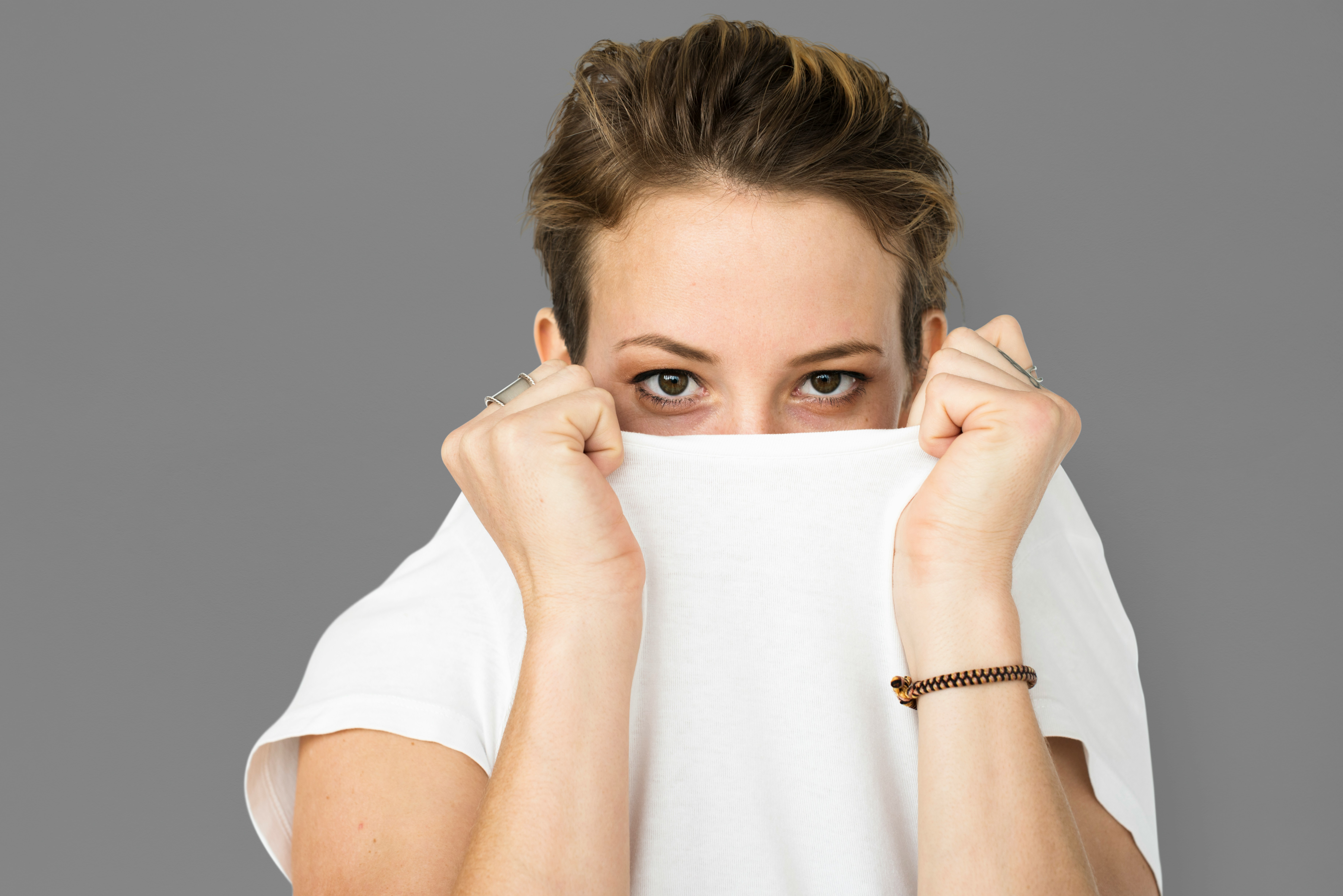 women looking at camera