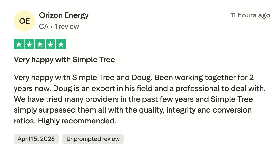 Trustpilot review