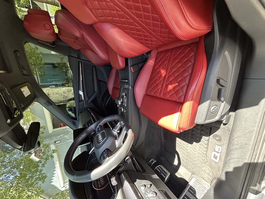 Audi Q5 front interior after detailing by ACS Mobile Detailing