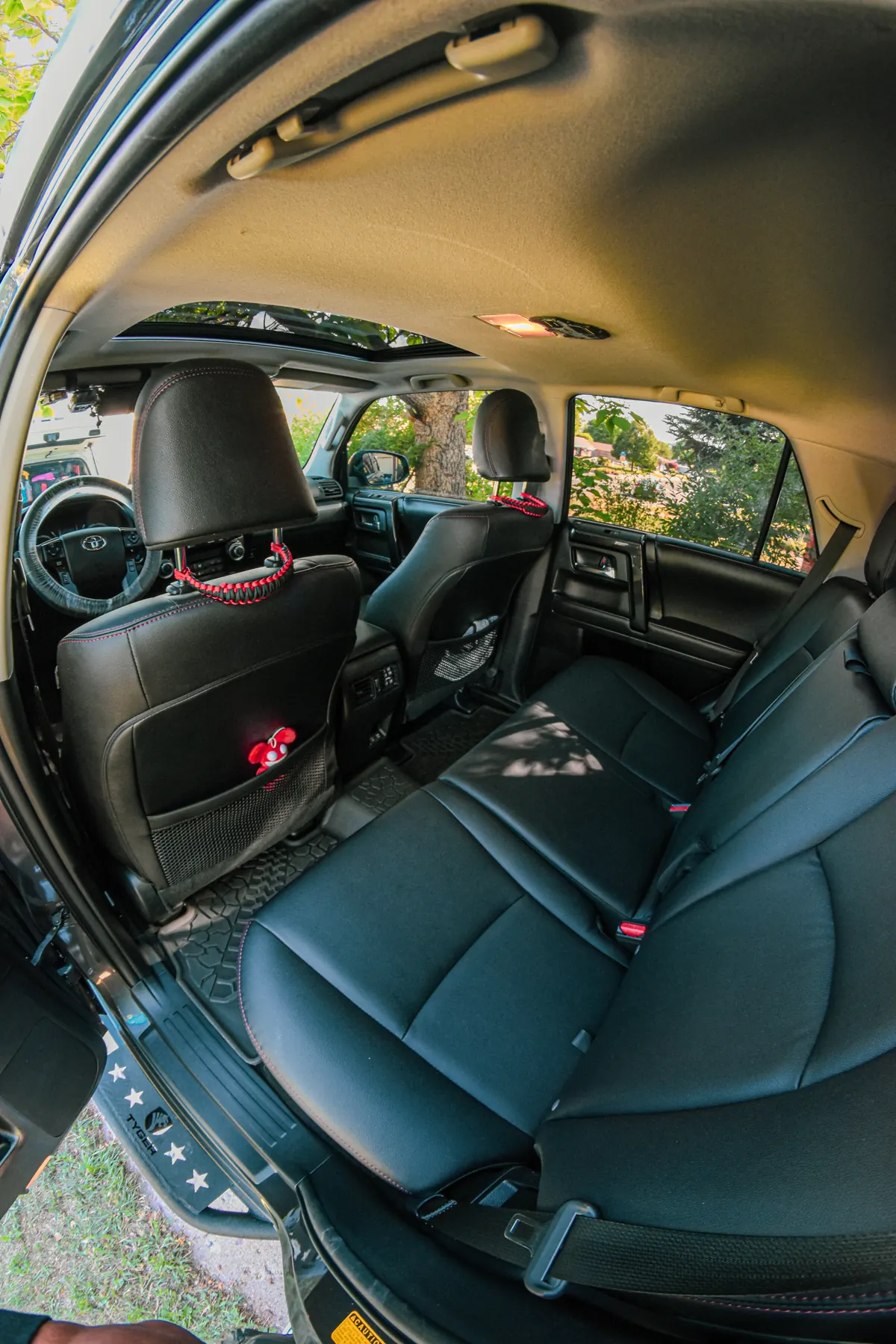 Freshly cleaned Toyota 4Runner rear seats and floor mats