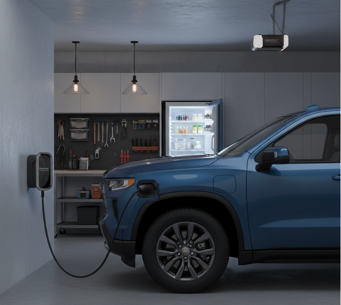 2026 Chevy Silverado EV using V2H technology to power a home during a blackout 2026 Chevy Silverado EV using V2H technology to power a home during a blackout