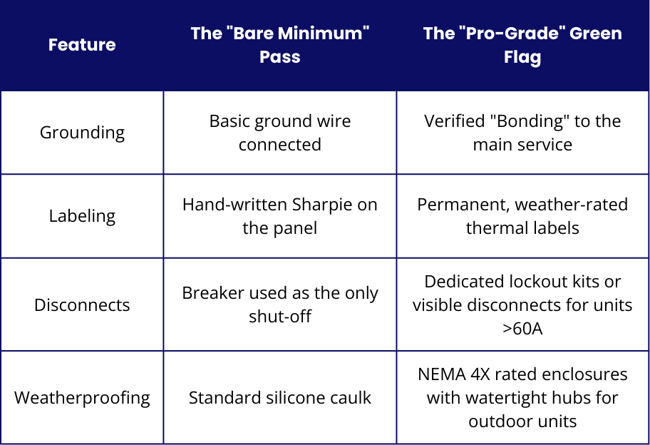 Red flags vs. green flags of home EV charging system