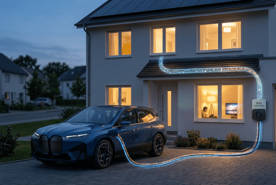 Vehicle-to-Gride technology for powering one's home