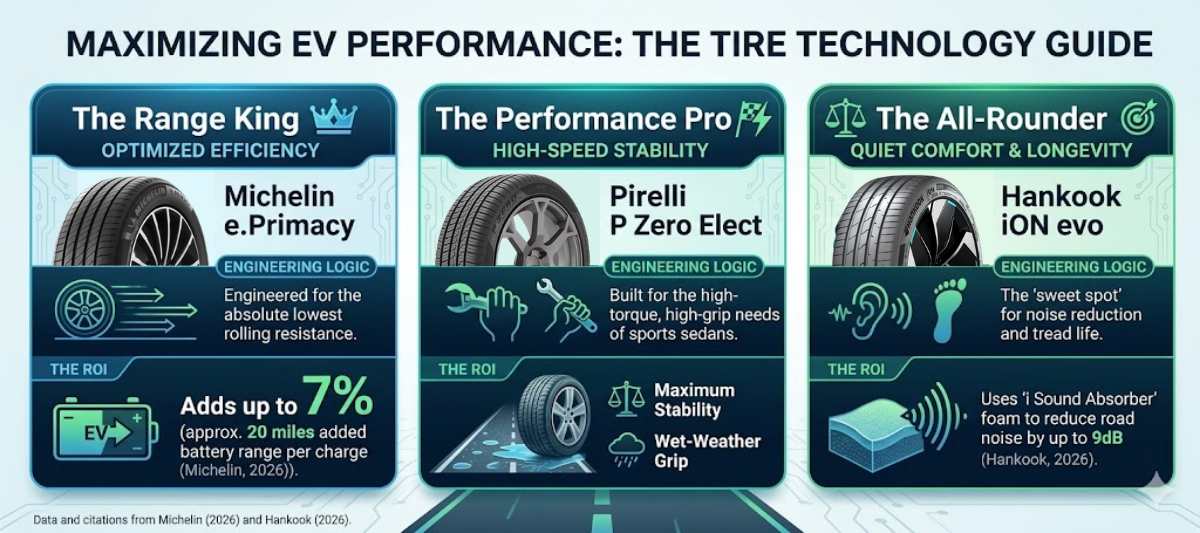 Top 3 EV tires for your needs