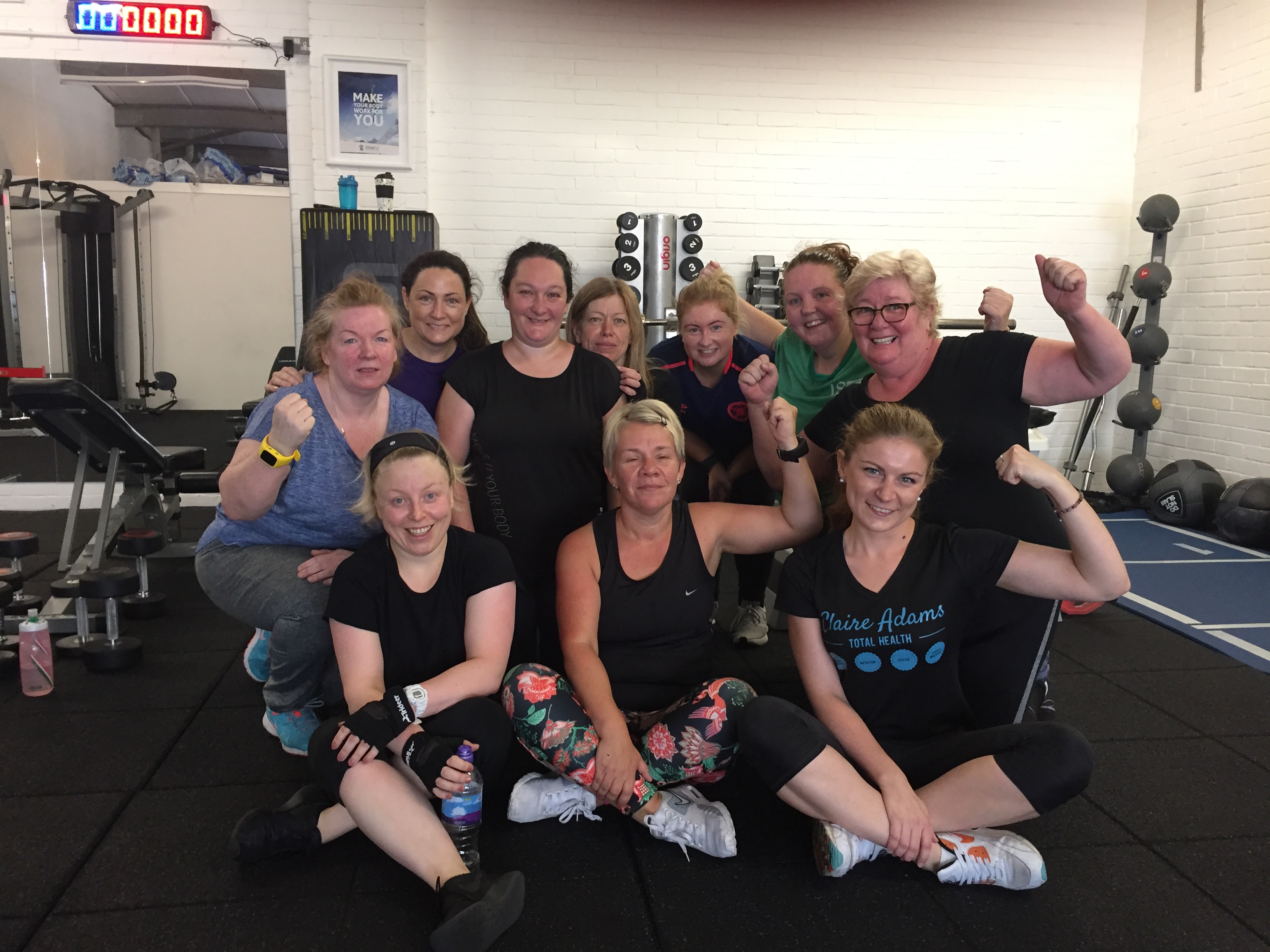 Members training together in a supportive group