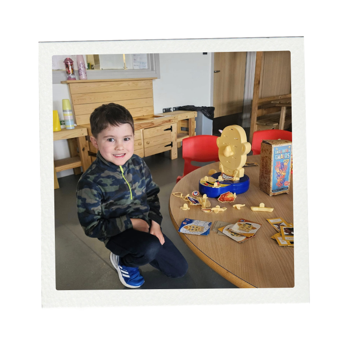 Child playing in nursery