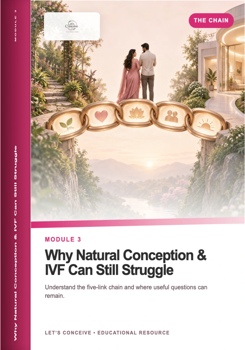 3D product box for Module 3, Why Natural Conception and IVF Can Still Struggle