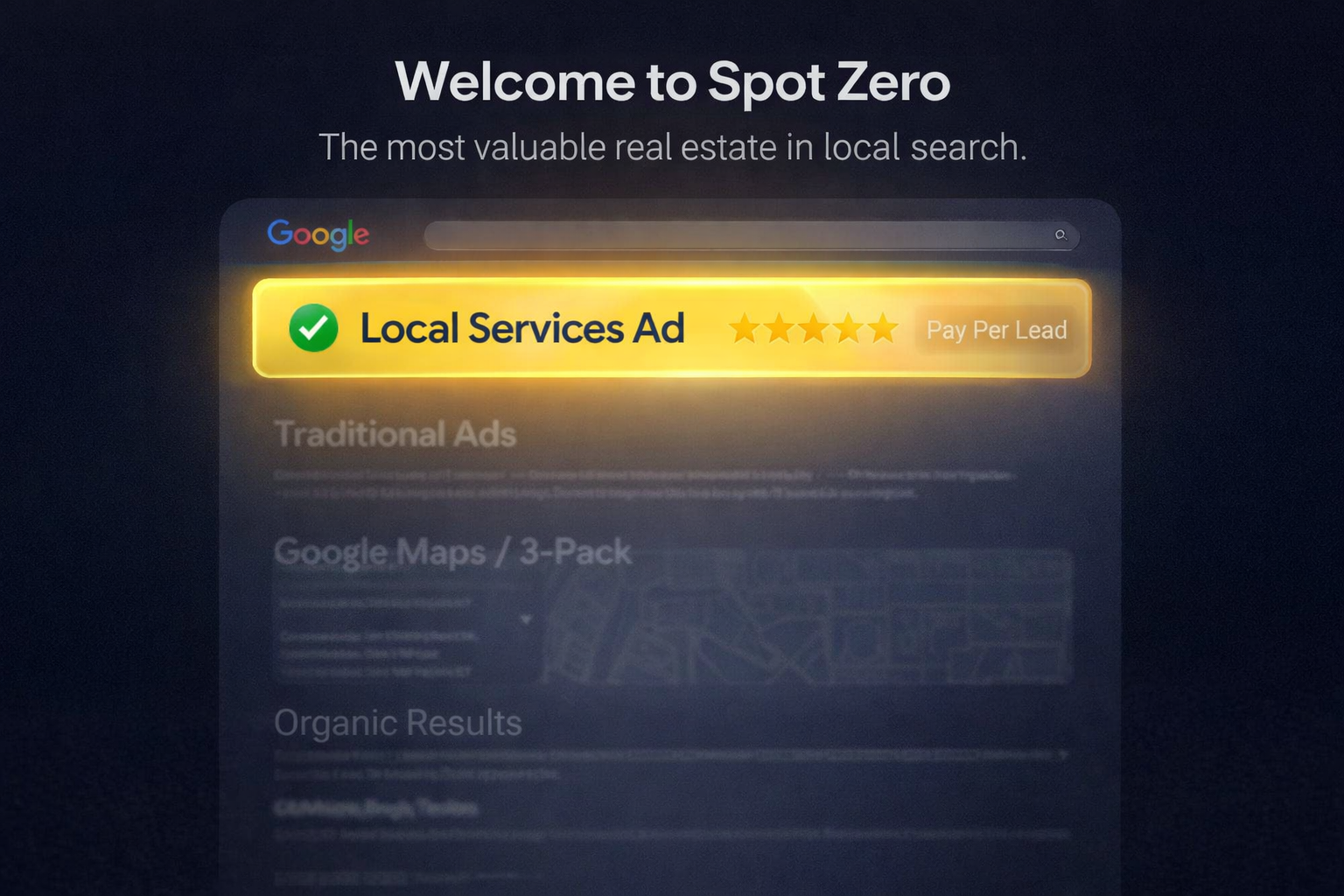 Google Ads Spot ZERO - Local Service Ads