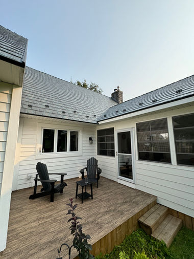 vinyl deck outdoor seating
