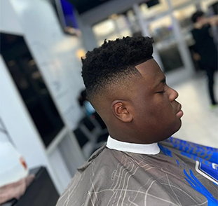 High Skin Fade in Barbershop