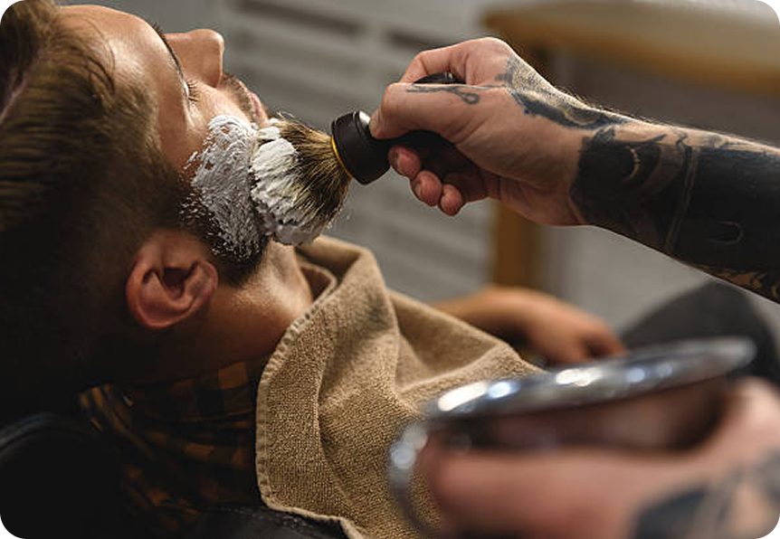 Haircut and Hot towel Shave