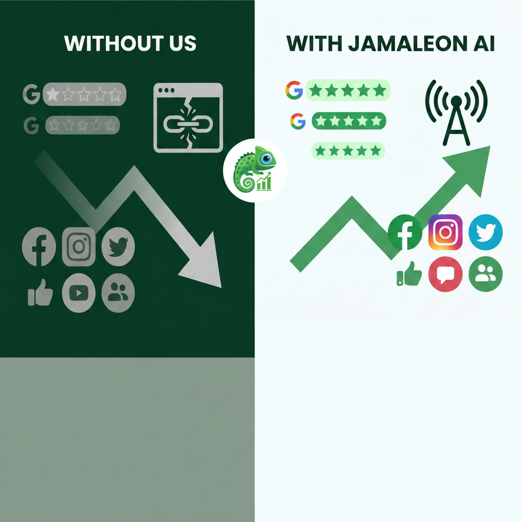 Without Jamaleon AI vs With Jamaleon AI