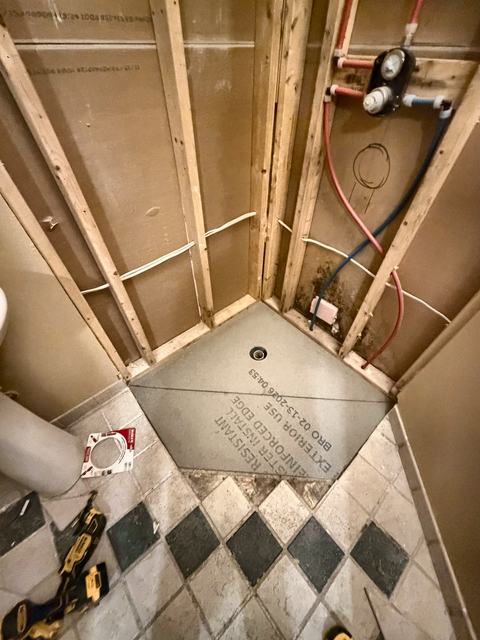 WoodHausWorks completed carpentry and tile project