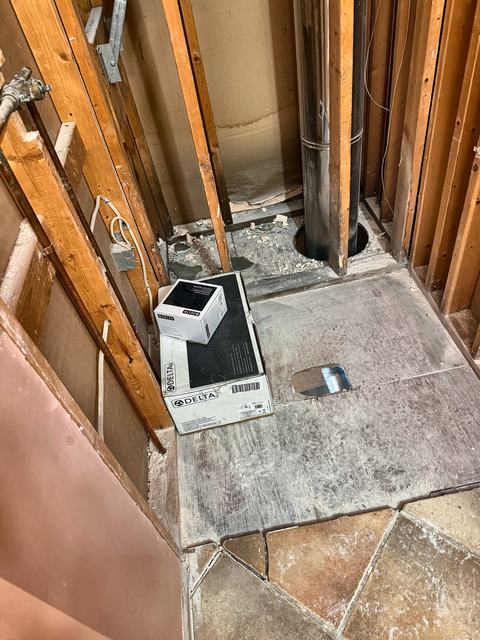 WoodHausWorks completed carpentry and tile project