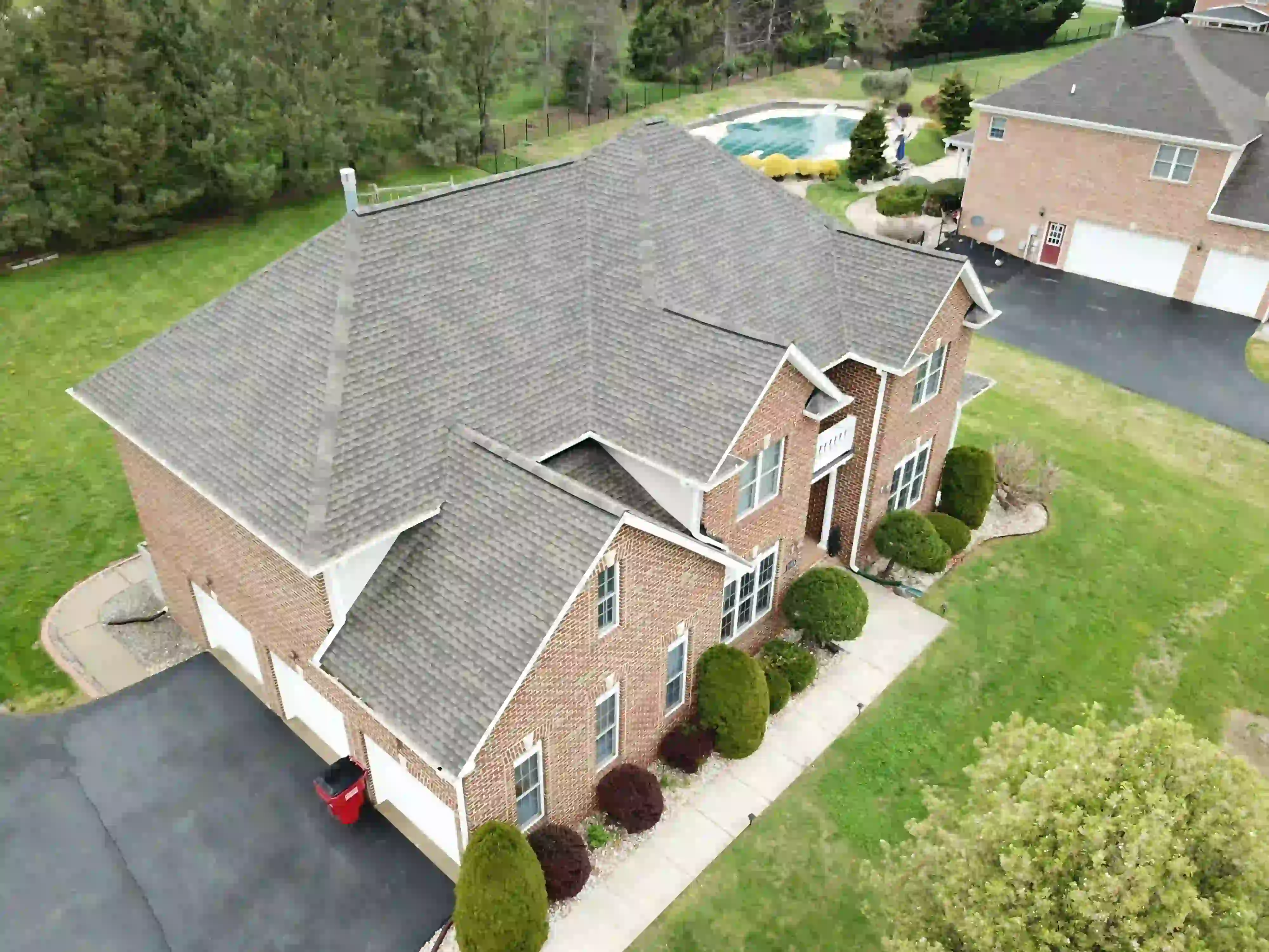 Roof and gutter replacement after in Fountainhead neighborhood, Hagerstown MD