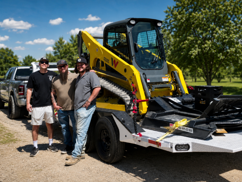 Heavy machinery for land clearing