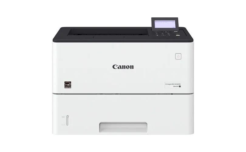 Canon monochrome office printer, product photograph on a white background