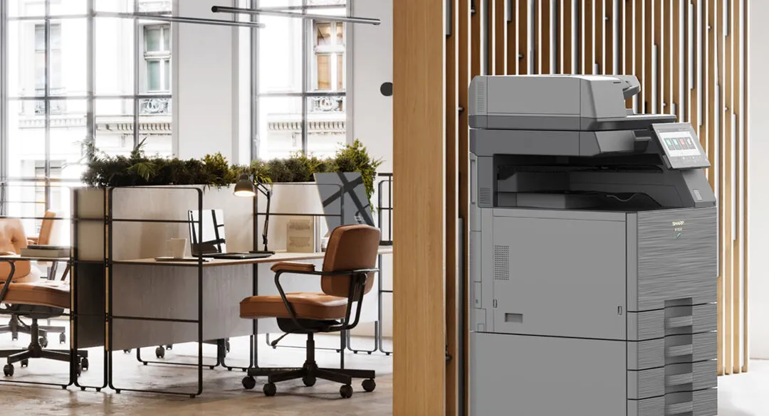 Business owner arranging a printer upgrade with their provider