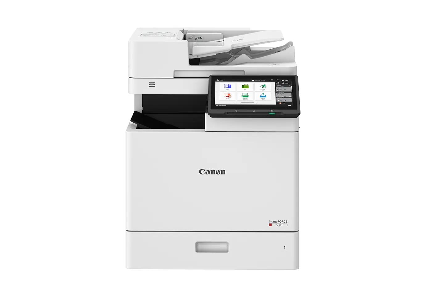 Comparing a colour and monochrome multifunction printer in an office