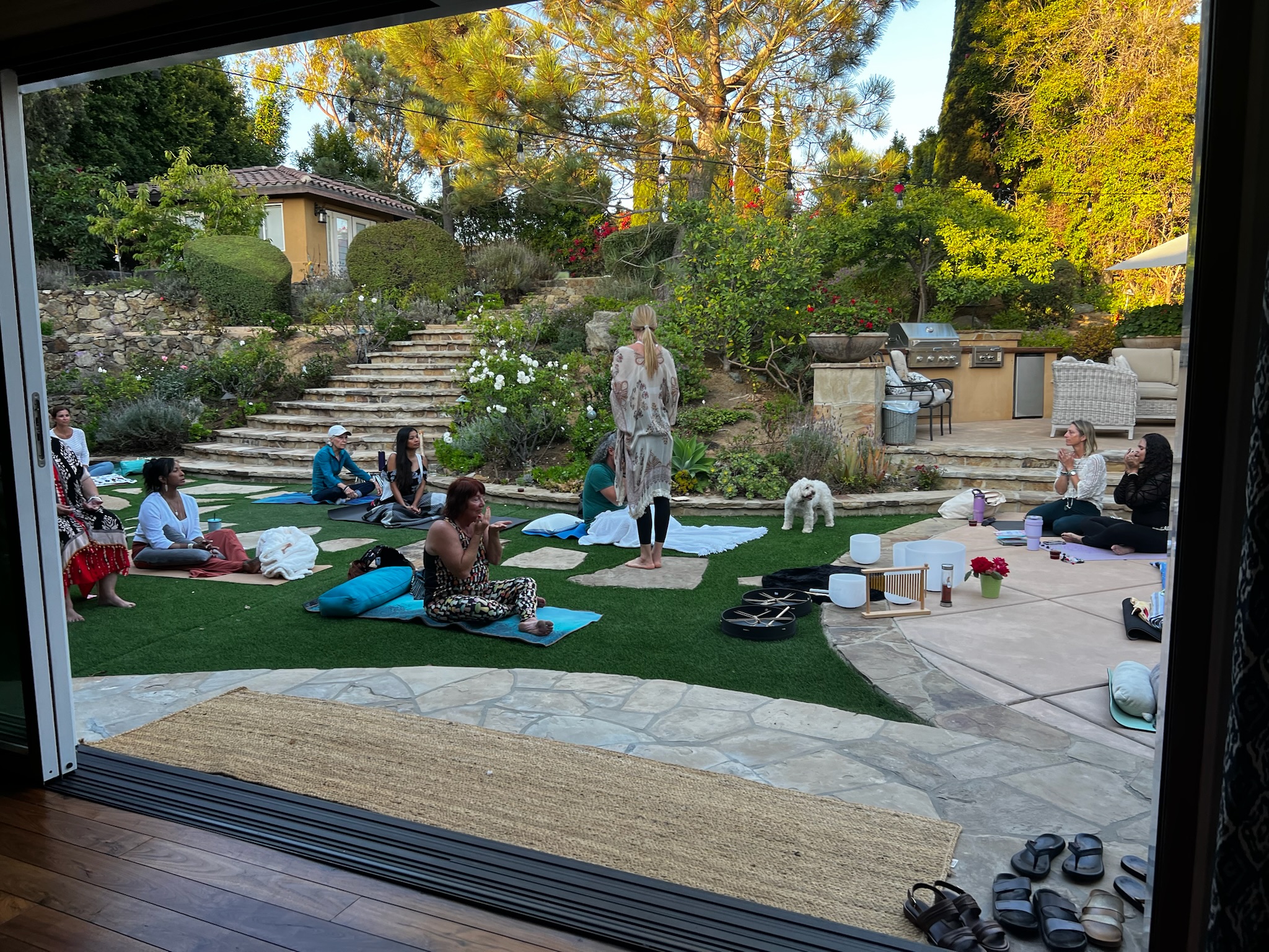 Golden Heart Wellness retreat setting at Casa Encinitas