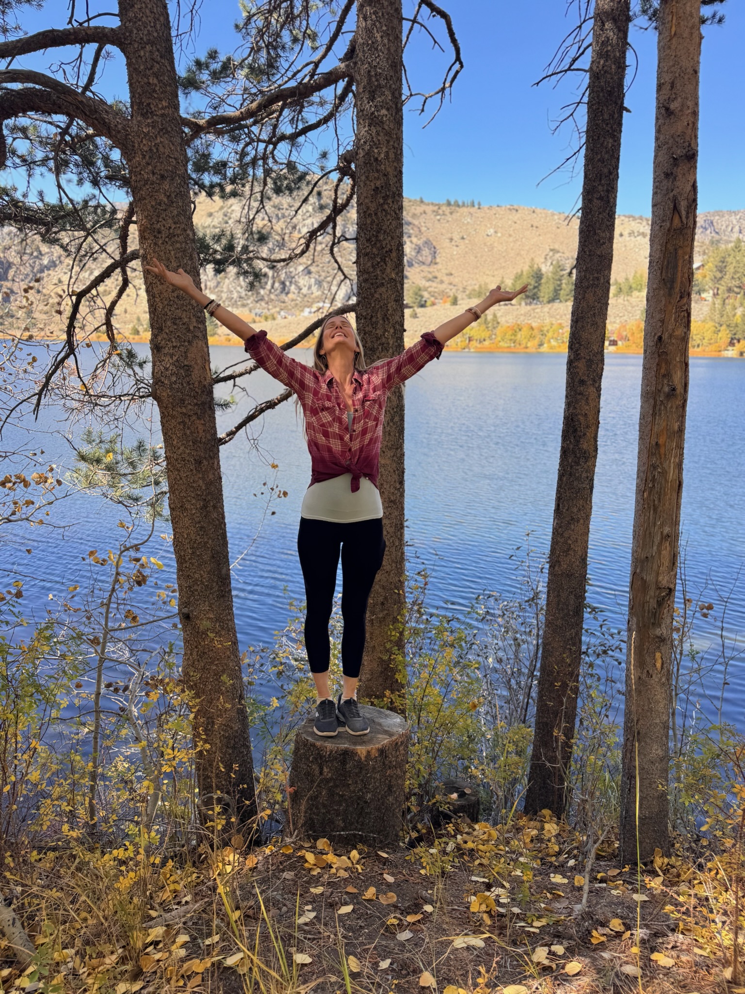 Mountain lake trail