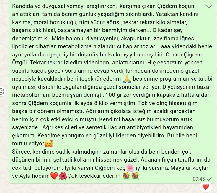 Danışan yorumu 1