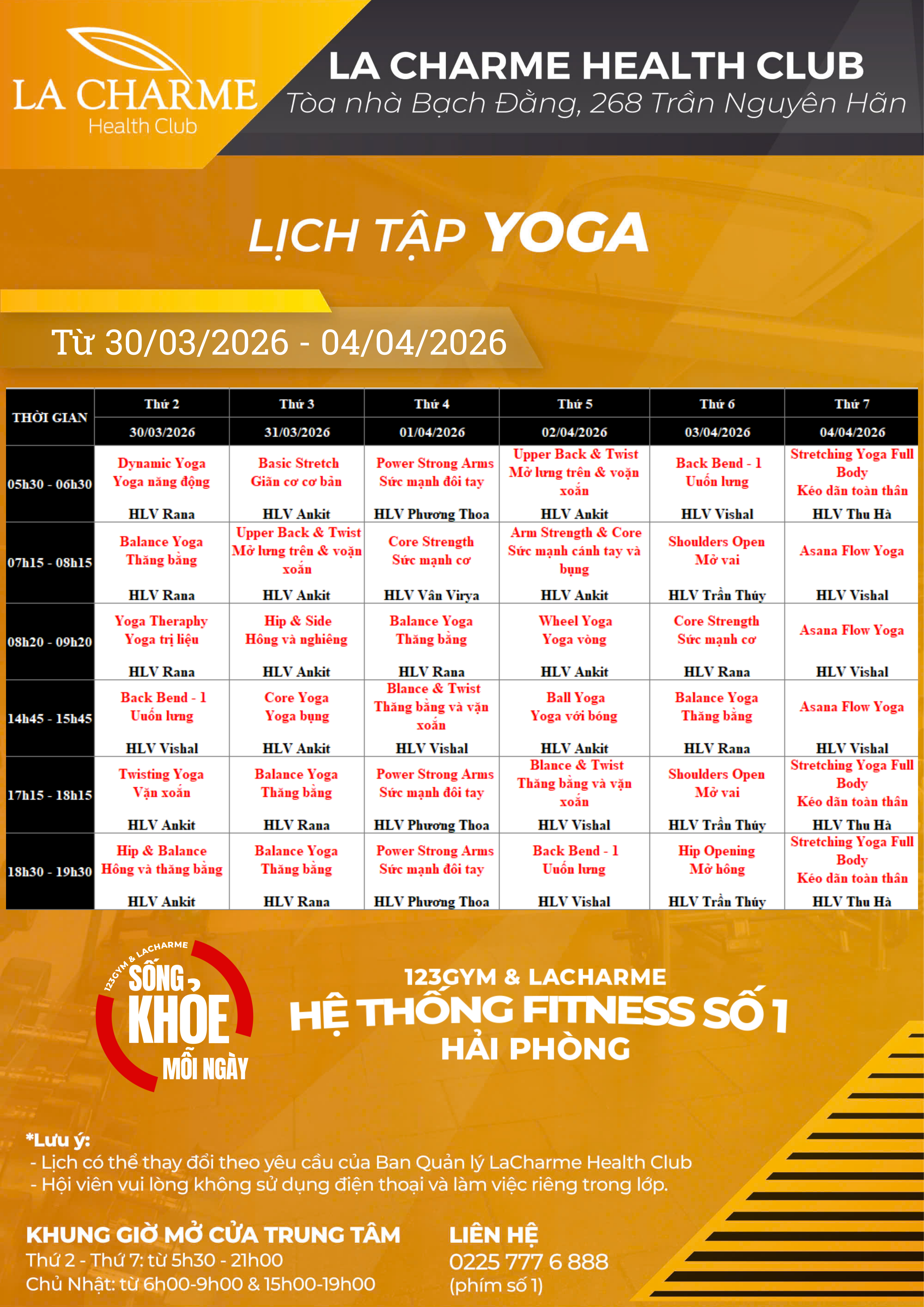 LC Yoga Tuần 2