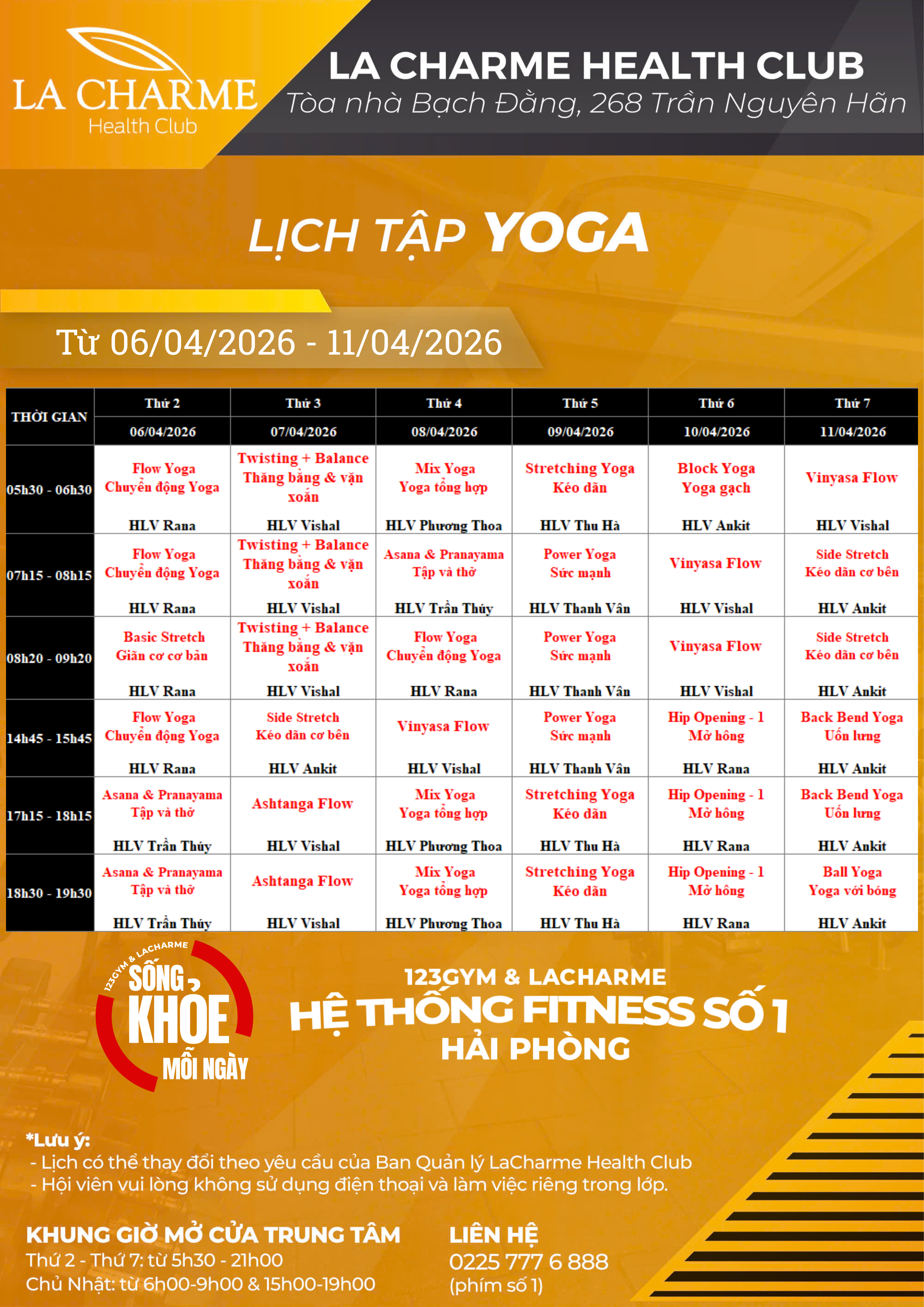 LC Yoga Tuần 2
