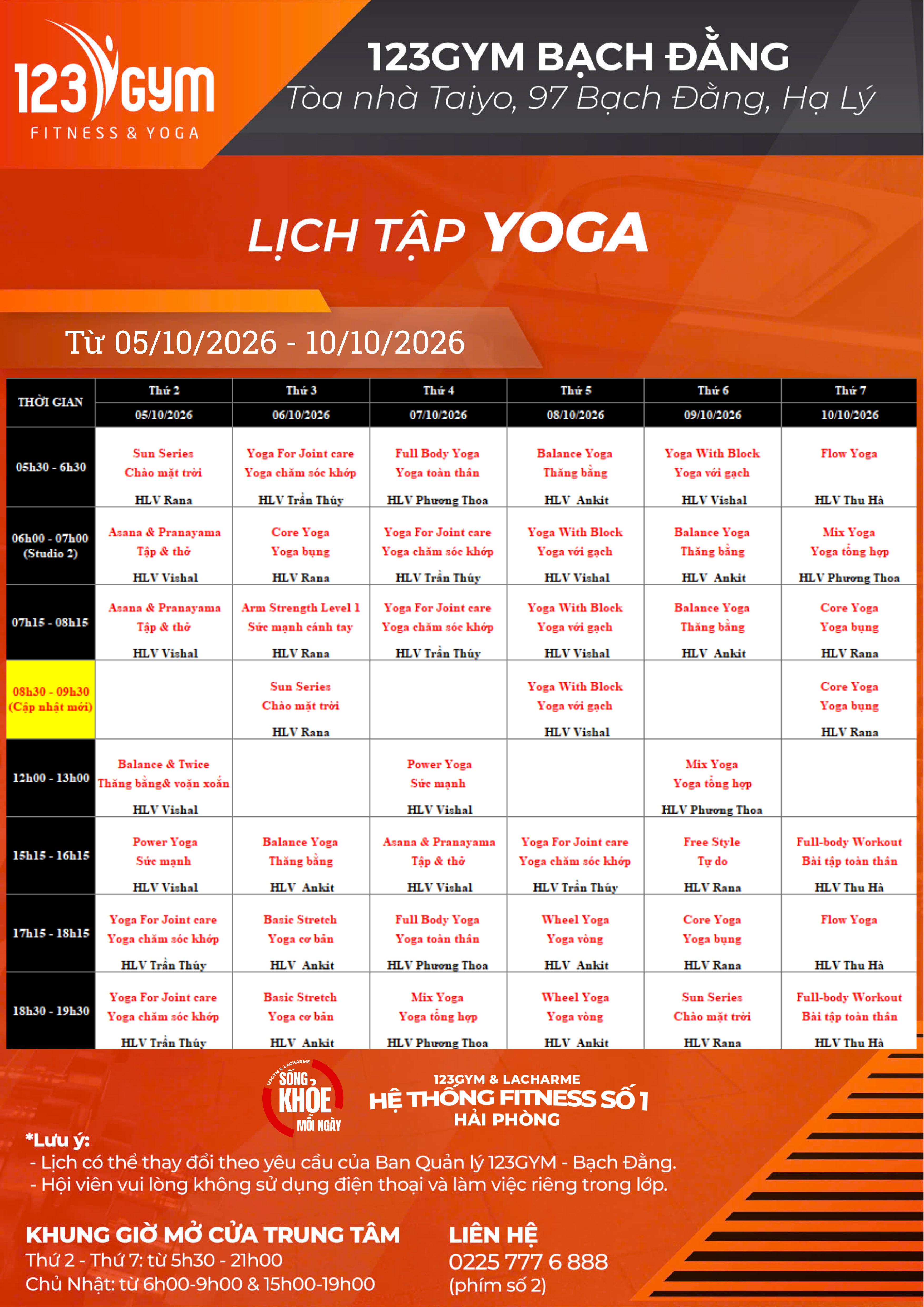 BD Yoga Tuần 2