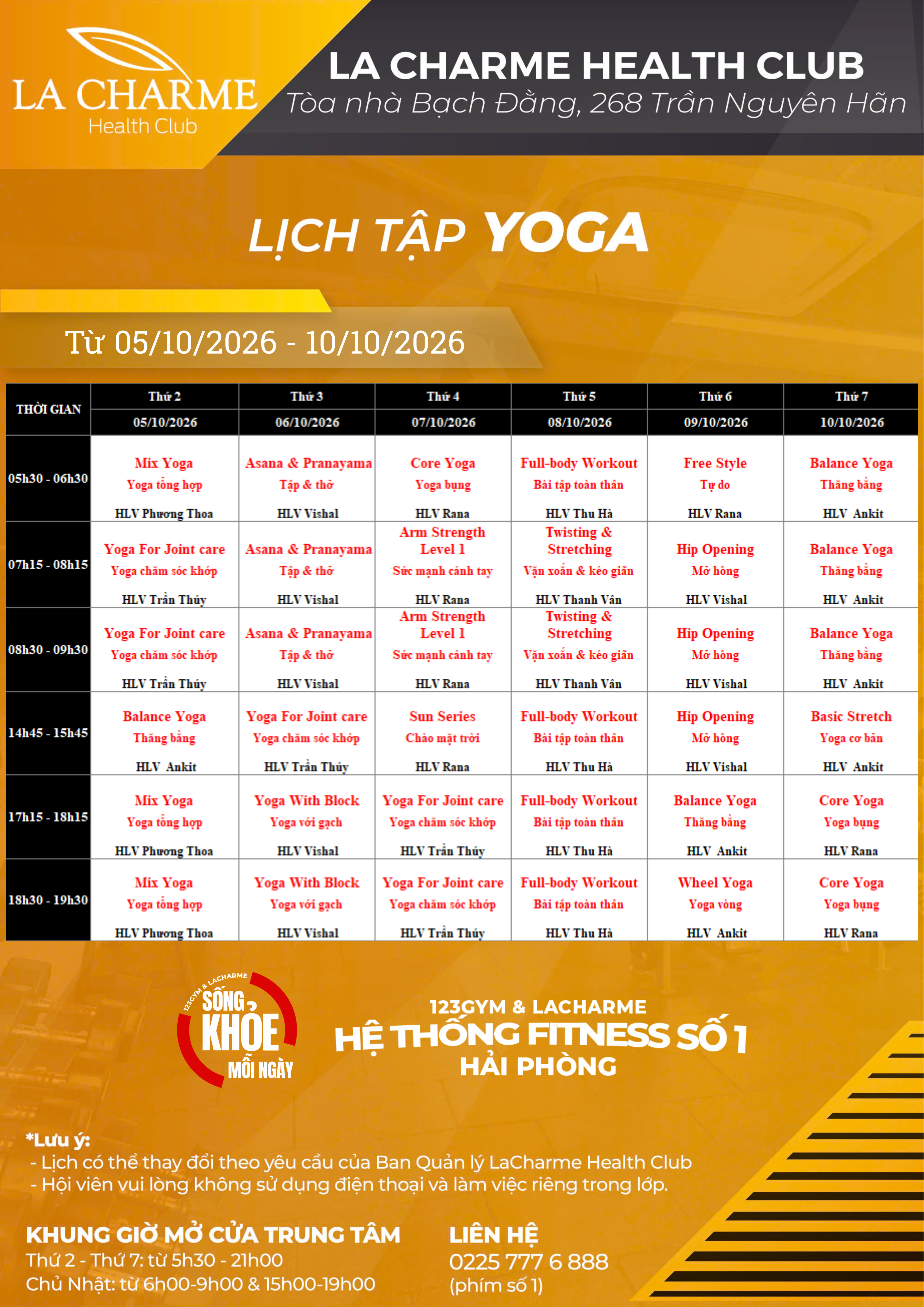 LC Yoga Tuần 2