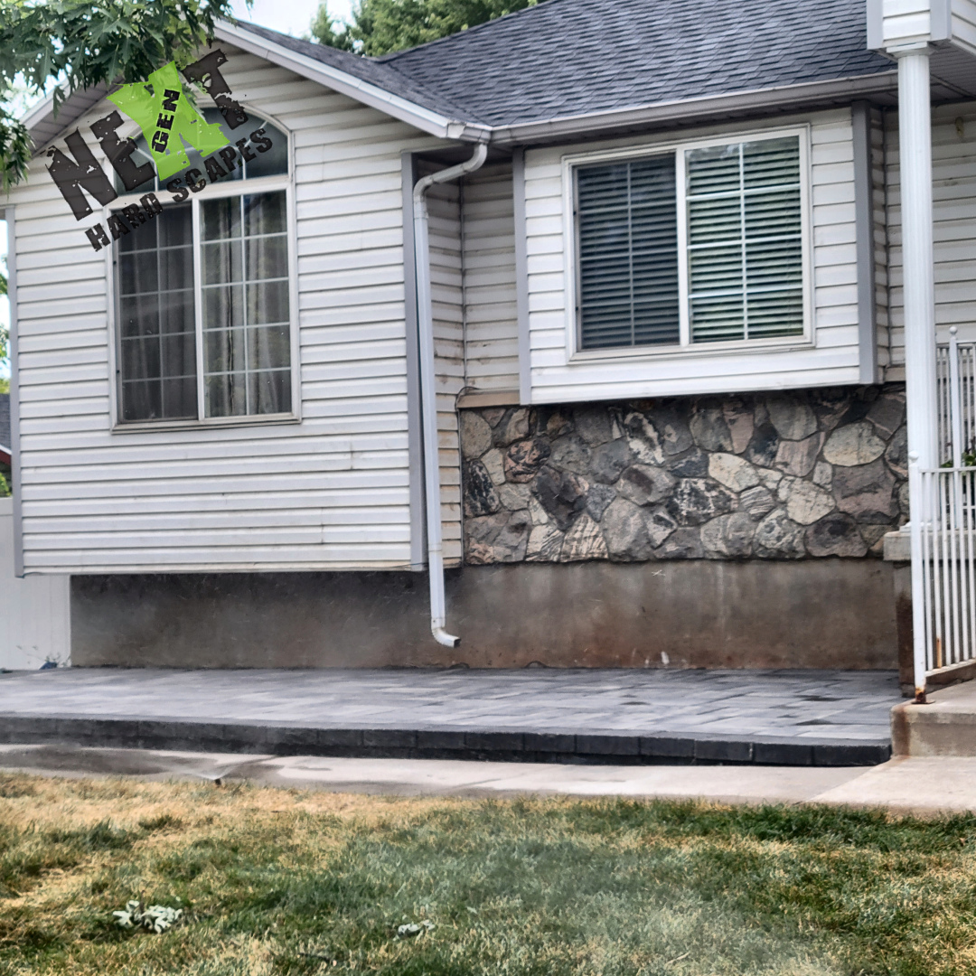 Close-up illustrating the meticulous attention to the paver pattern and the textured surface detail that adds character. Close-up illustrating the meticulous attention to the paver pattern and the textured surface detail that adds character.