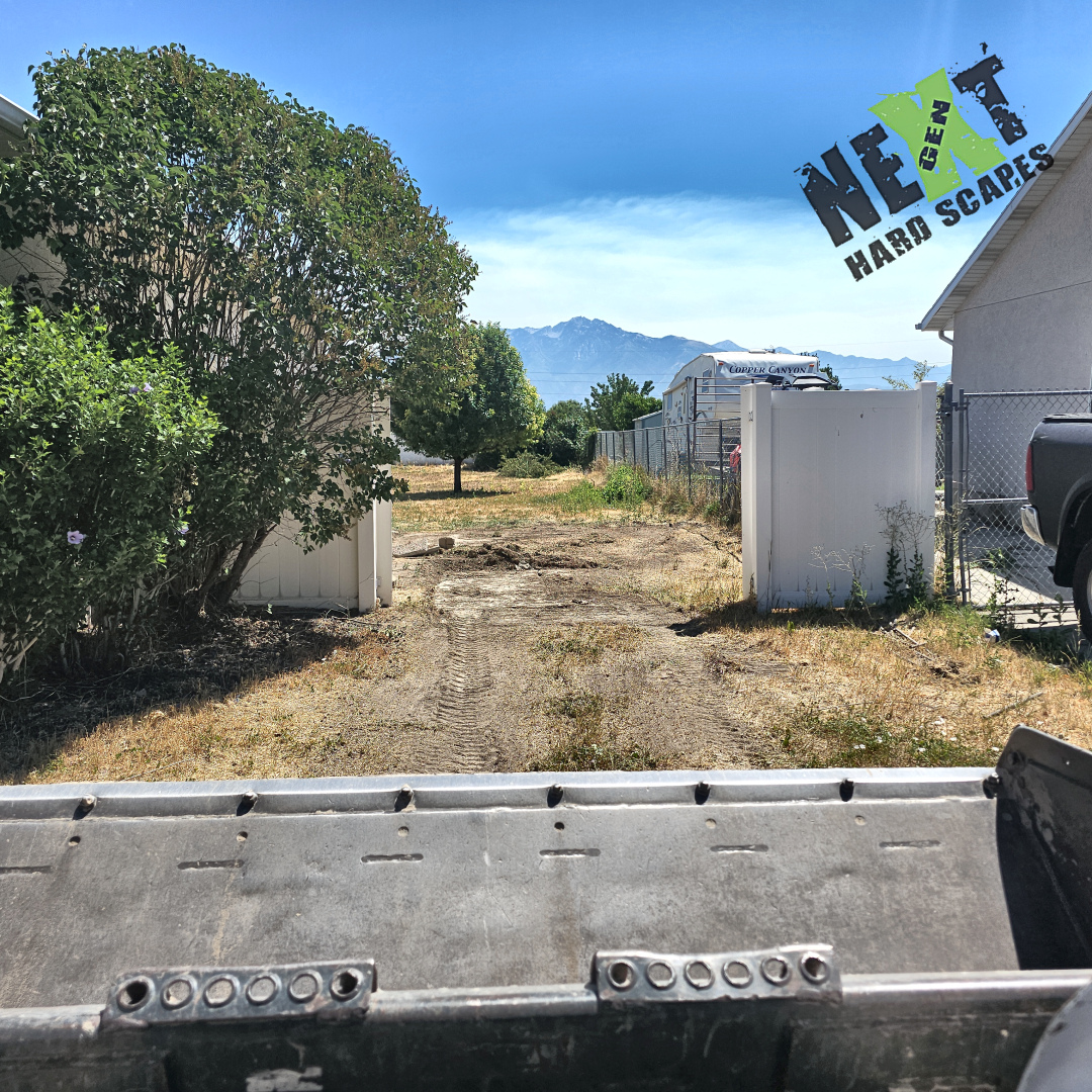 A fun view from the bobcat, preparing the removal of the side yard. A fun view from the bobcat, preparing the removal of the side yard.