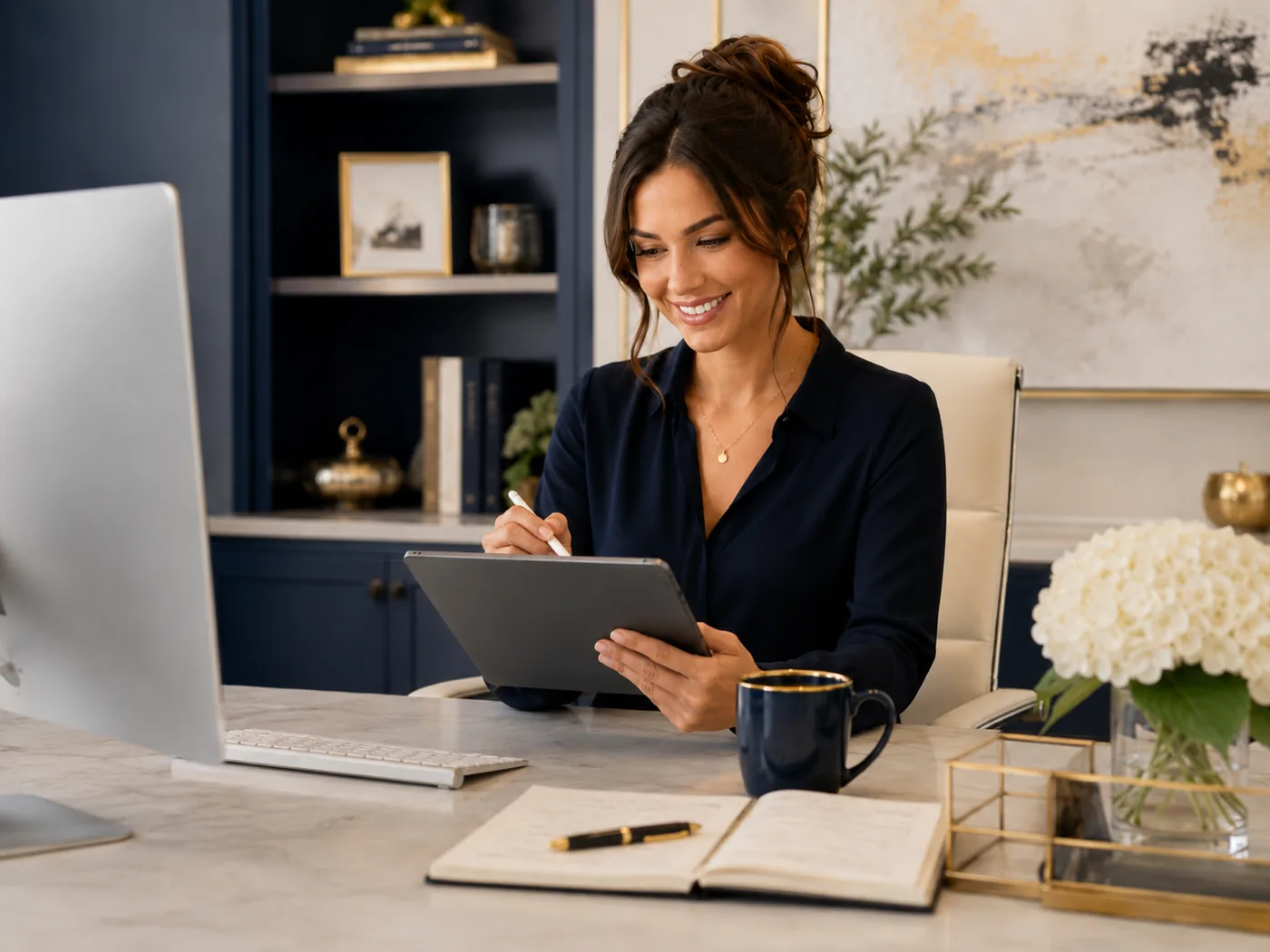 Executive Assistant coordinating a client workflow