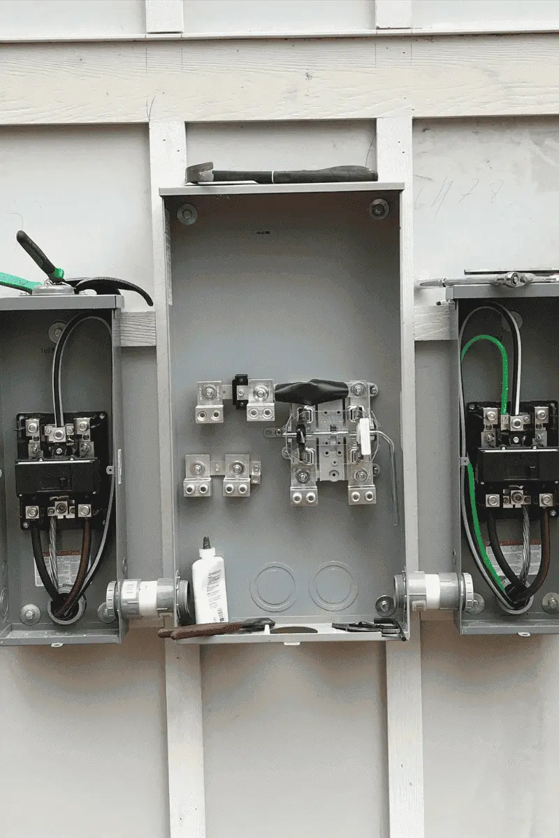 Newly upgraded 200-amp electrical panel with neatly organized wiring installed by an Acworth electrician.
