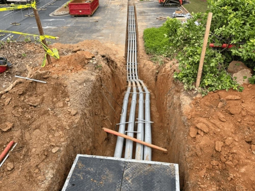 Meticulously wired and newly upgraded electrical wiring underground