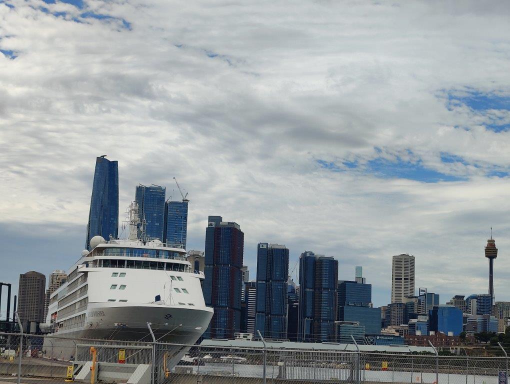 Cruise ship in harbour