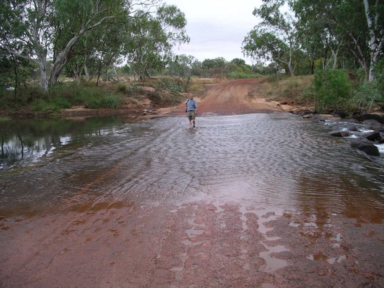 4WD crossing a creek on the Gibb River Road