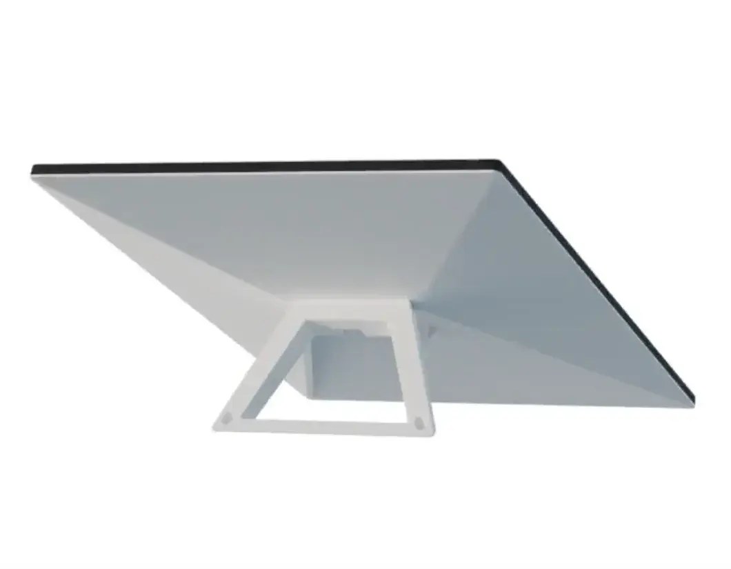 Standard satellite internet dish on its kickstand
