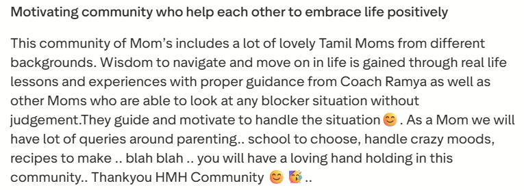 WhatsApp message from a mother, 5