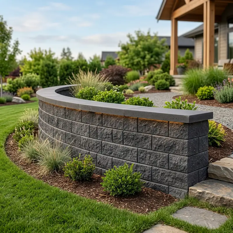 Structural retaining and decorative block walls