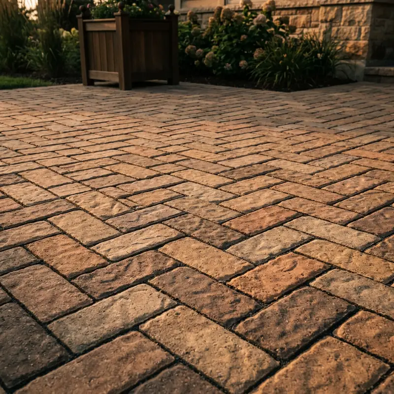 Interlocking Paver Patio Installation