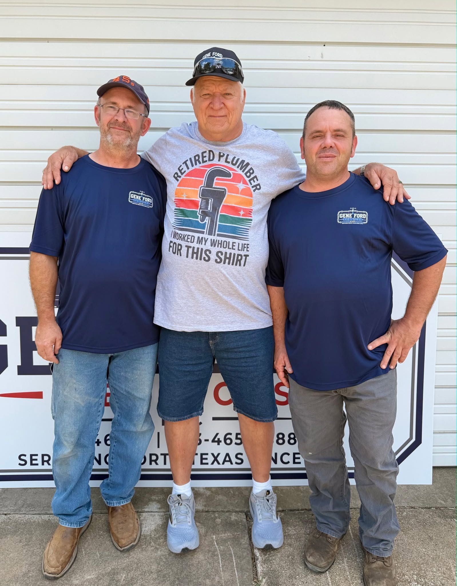Gene Ford Services owners and plumbing team serving Denison, TX and North Texas