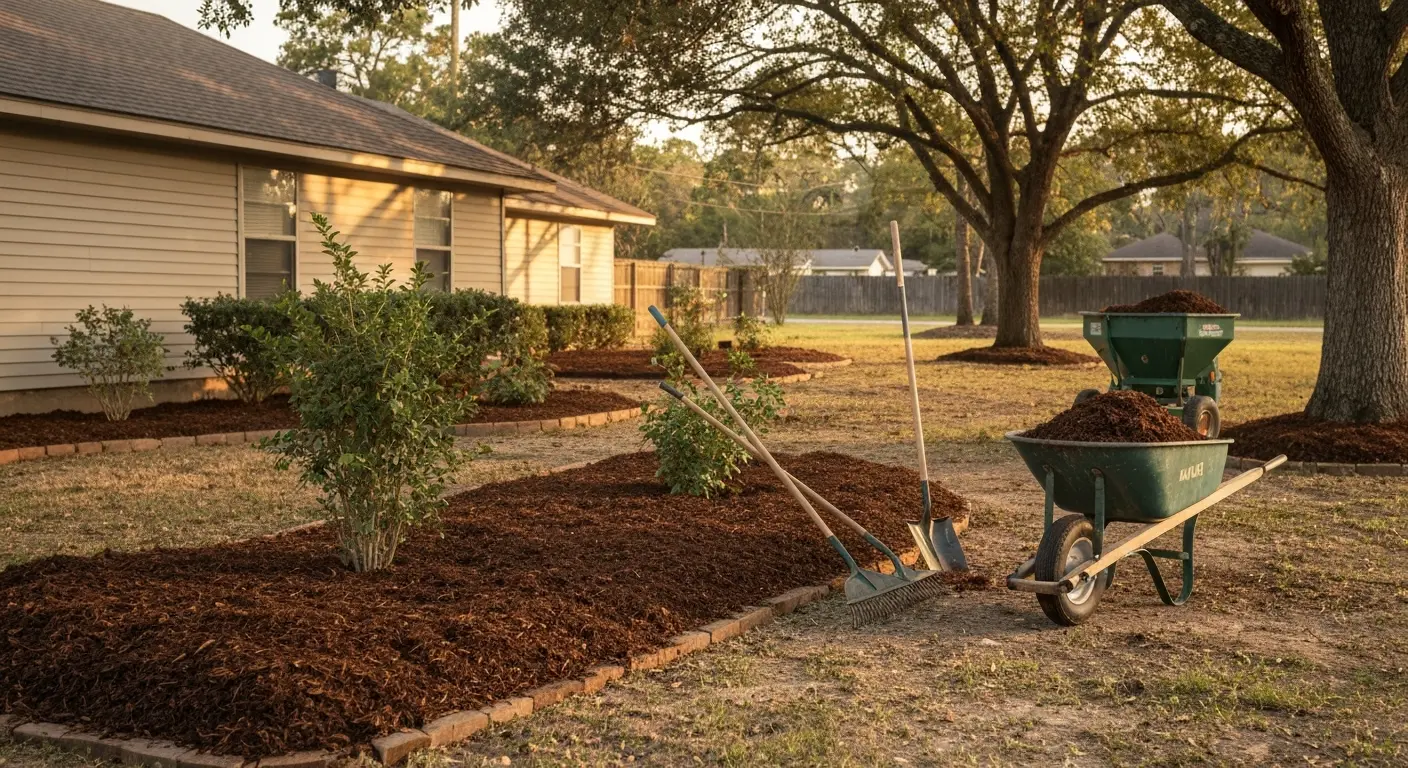 Mulch and landscape bed maintenance