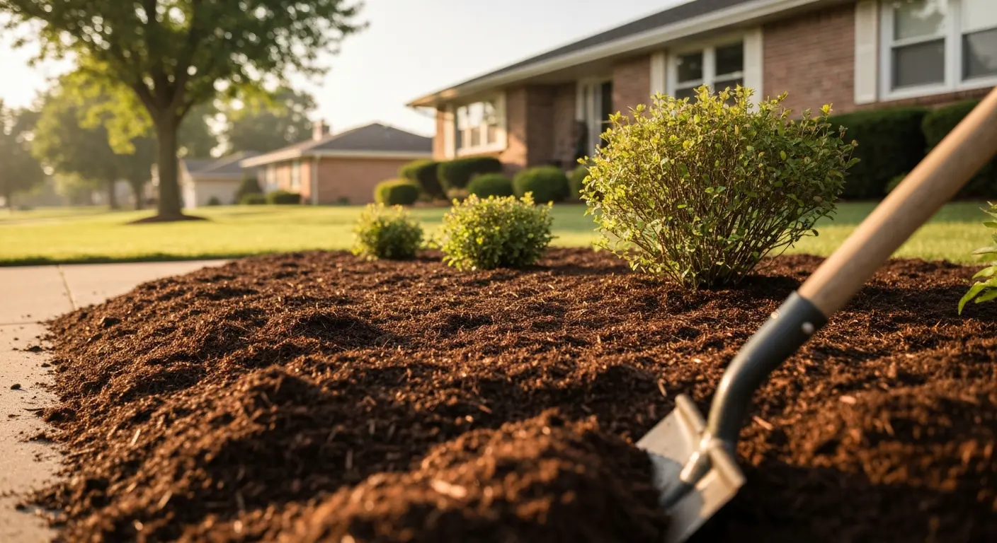 Mulching and landscape beds