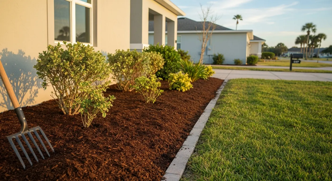 Mulching and bed maintenance