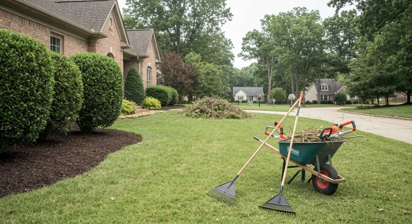 Overgrowth cleanup and property restoration