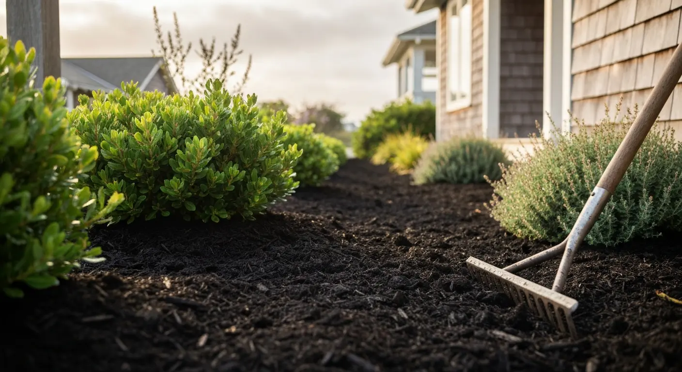 Mulching and landscape bed maintenance