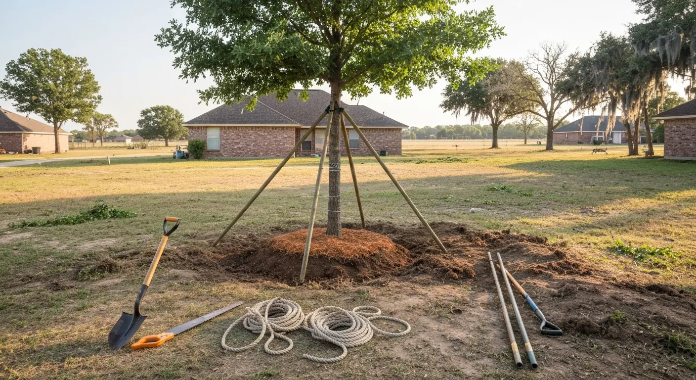 Shrub and tree planting