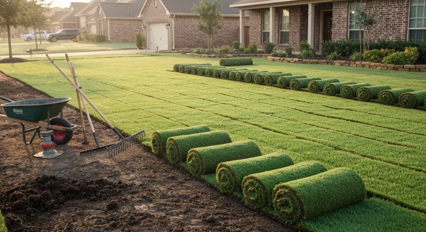 Sod installation