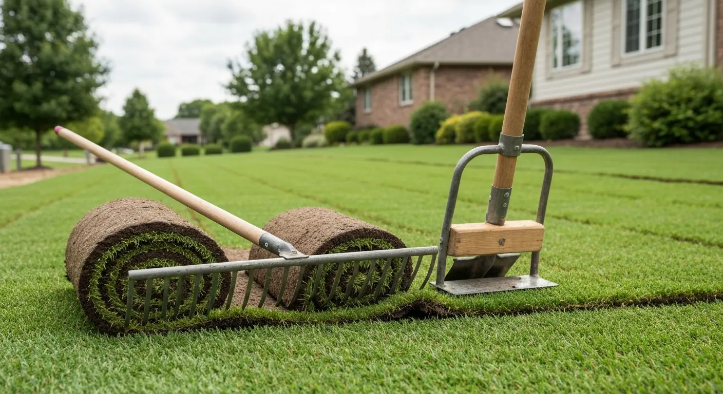 Sod installation project